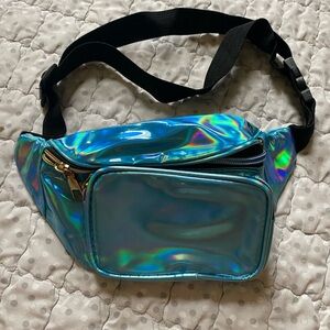 Blue Festival crossbody/fanny bag